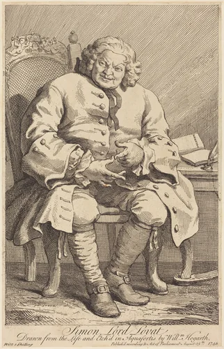 Simon Lord Lovat by William Hogarth, print, 1746