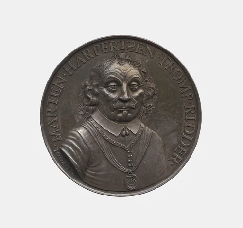 Admiral Martin Harpertszoon Tromp 1597-1653 by Jurriaen I Pool, metalwork, 1653