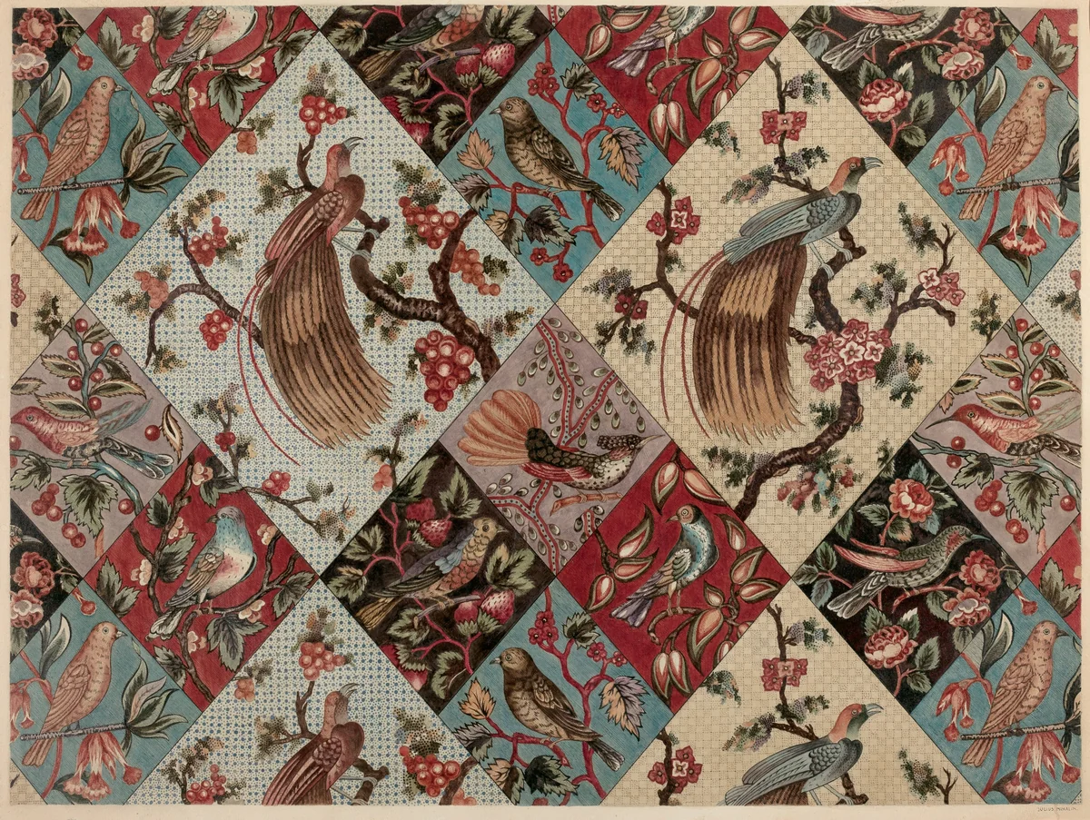 Chintz Bedspread by Julius Mihalik, index of american design, 1938