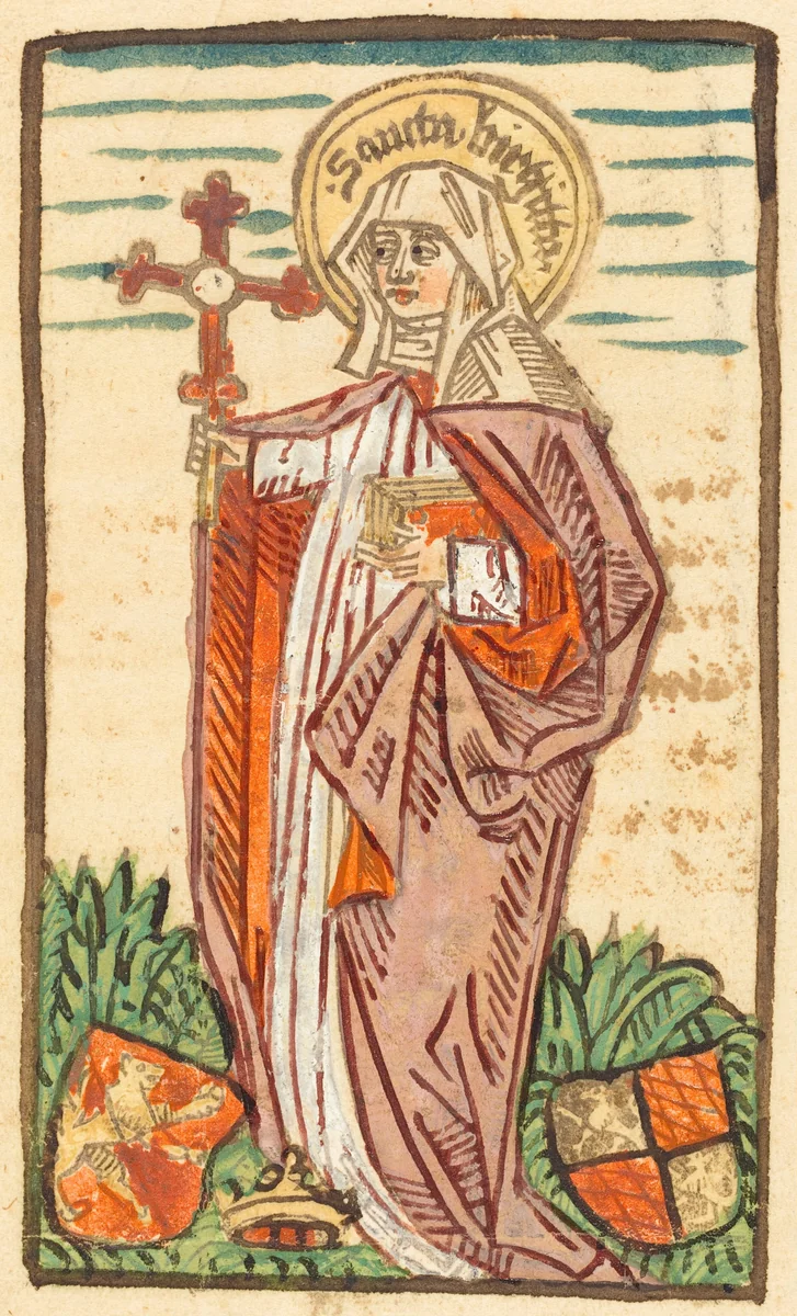 Saint Bridget by German 15th Century, print, 1480-1490