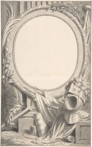 Design for an Ornamental Frame by Pieter Tanjé, drawing, 1715-1761