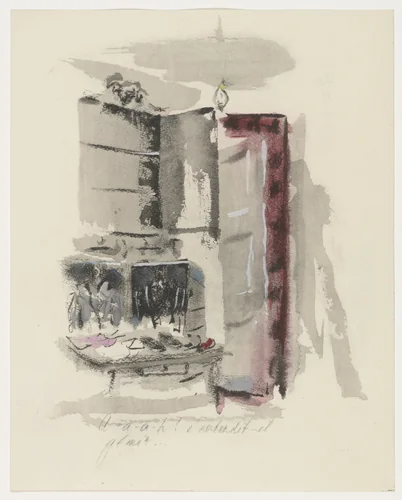 Duplicate of plate (page 147) from Mille Regrets (A Thousand Regrets) by Christian Bérard, illustrated book, 1947