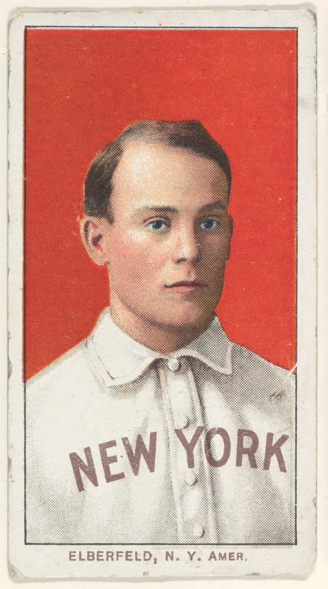 Elberfeld, New York, American League, from the White Border series (T206) for the American Tobacco Company by American Tobacco Company, print, 1909-1911