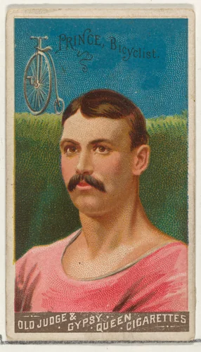 Prince, Bicyclist, from the Goodwin Champion series for Old Judge and Gypsy Queen Cigarettes by Goodwin & Company, print, 1888