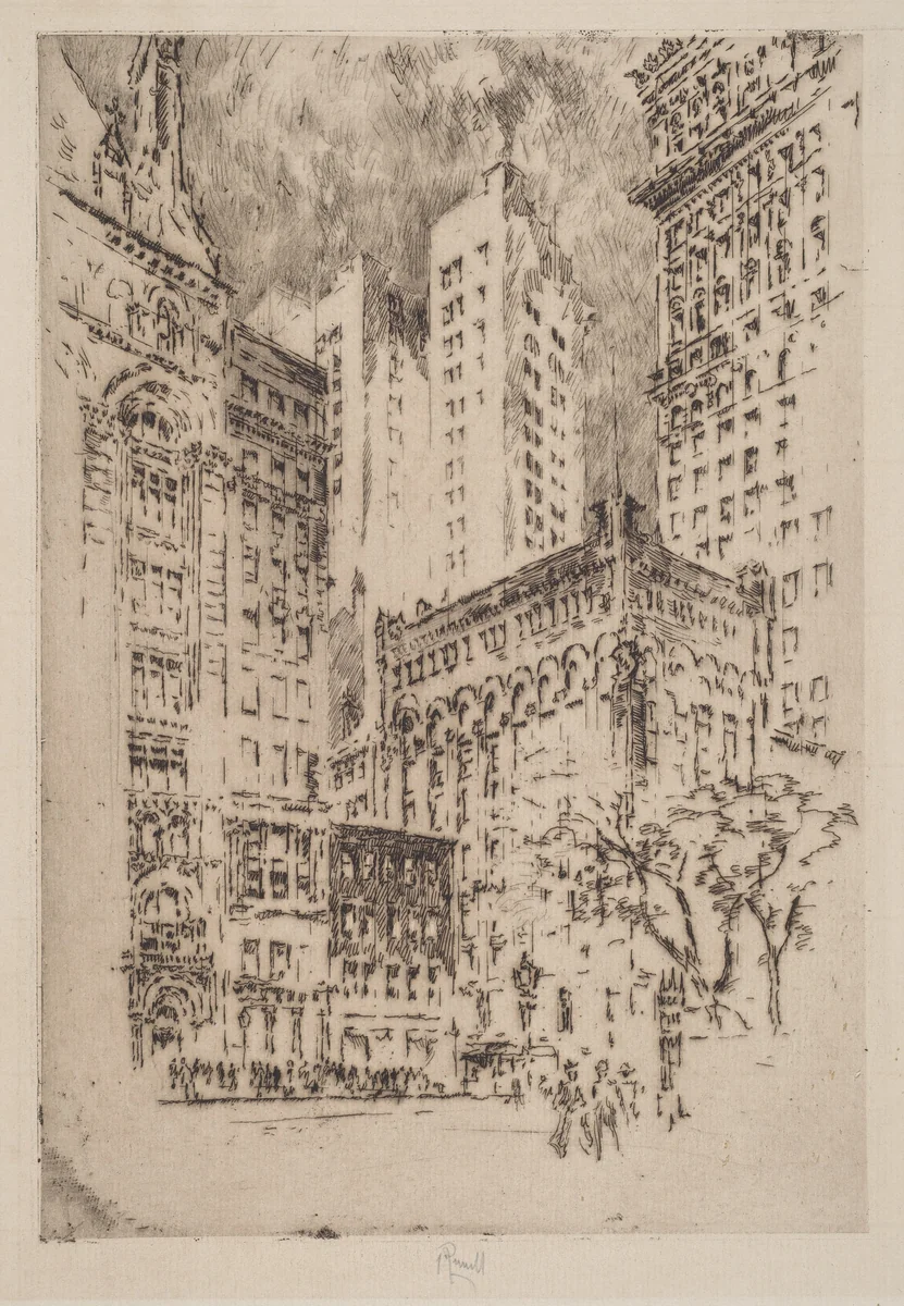 Four-Story House by Joseph Pennell, print, 1904
