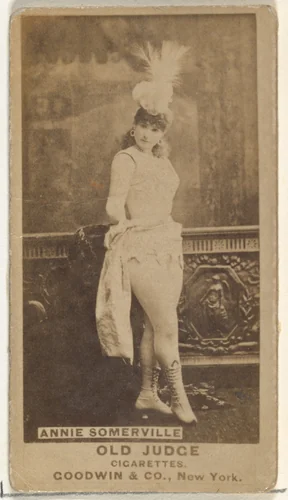 Annie Somerville, from the Actors and Actresses series (N171) for Old Judge Cigarettes by Goodwin & Company, photograph, 1886-1890