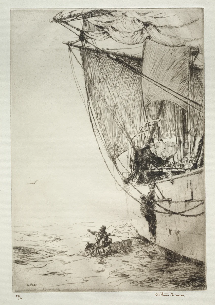 The Pilot by Arthur John Trevor Briscoe, print, 1925