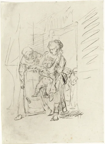 Weerspannige peuter by Bernhard Schreuder, print, 1767-1780