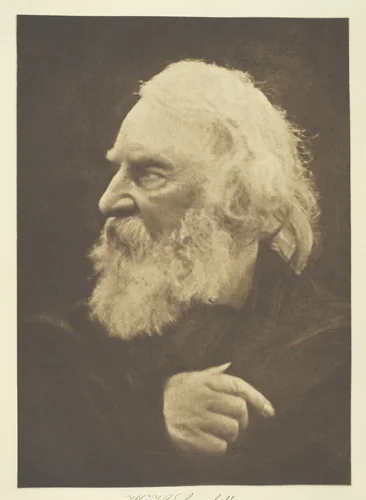 H. W. Longfellow by Julia Margaret Cameron, print, 1868