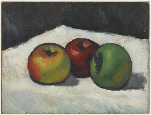 Three Apples by Morgan Russell, drawing, 1910