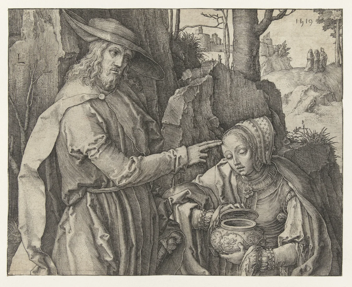 Christus verschijnt aan Maria Magdalena by Unknown, print, 1519