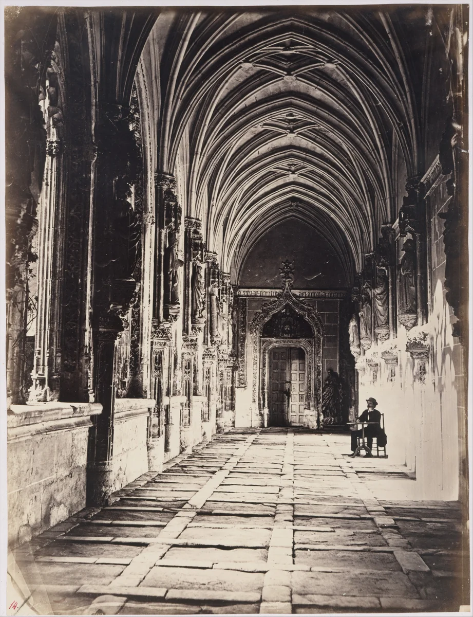 [Cloisters of the Church of Saint John of the Kings, Toledo, Spain] by Charles Clifford, photograph, 1856-1860