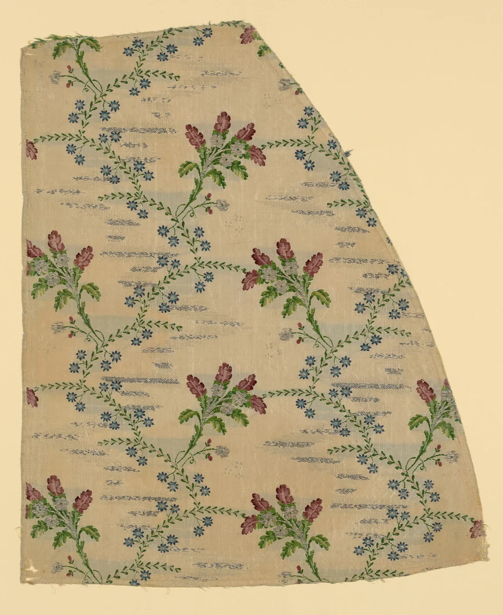 Fragment by France or Italy, textile, 1701-1800