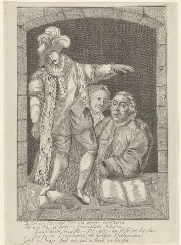 Spotprent op Johannes le Franc van Berkhey by Joannes Hulstkamp, print, 1784-1786