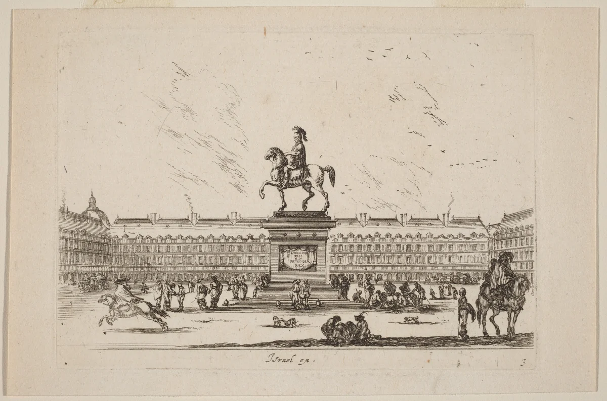 Place Royale by Stefano della Bella, print, 1642