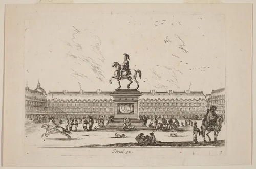 Place Royale by Stefano della Bella, print, 1642