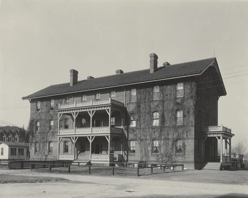 The Wigwam. Dormitory for Indian boys by Frances Benjamin Johnston, photograph, 1899