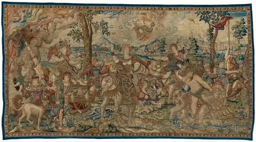 Gluttony from a set of The Seven Deadly Sins by Pieter Coecke van Aelst, textile, 1550-1575