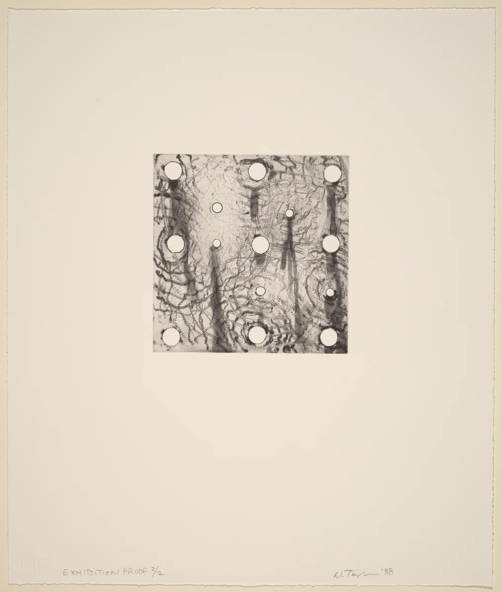 Untitled (Small Holes) by Al Taylor, print, 1988