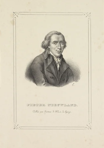 Portret van Pieter Nieuwland by Gerhardus Fredericus Eilbracht, print, 1837-1840