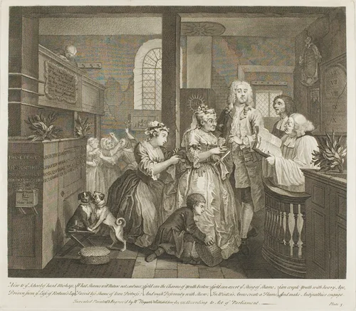 Plate Five, from A Rake's Progress by William Hogarth, print, 1735