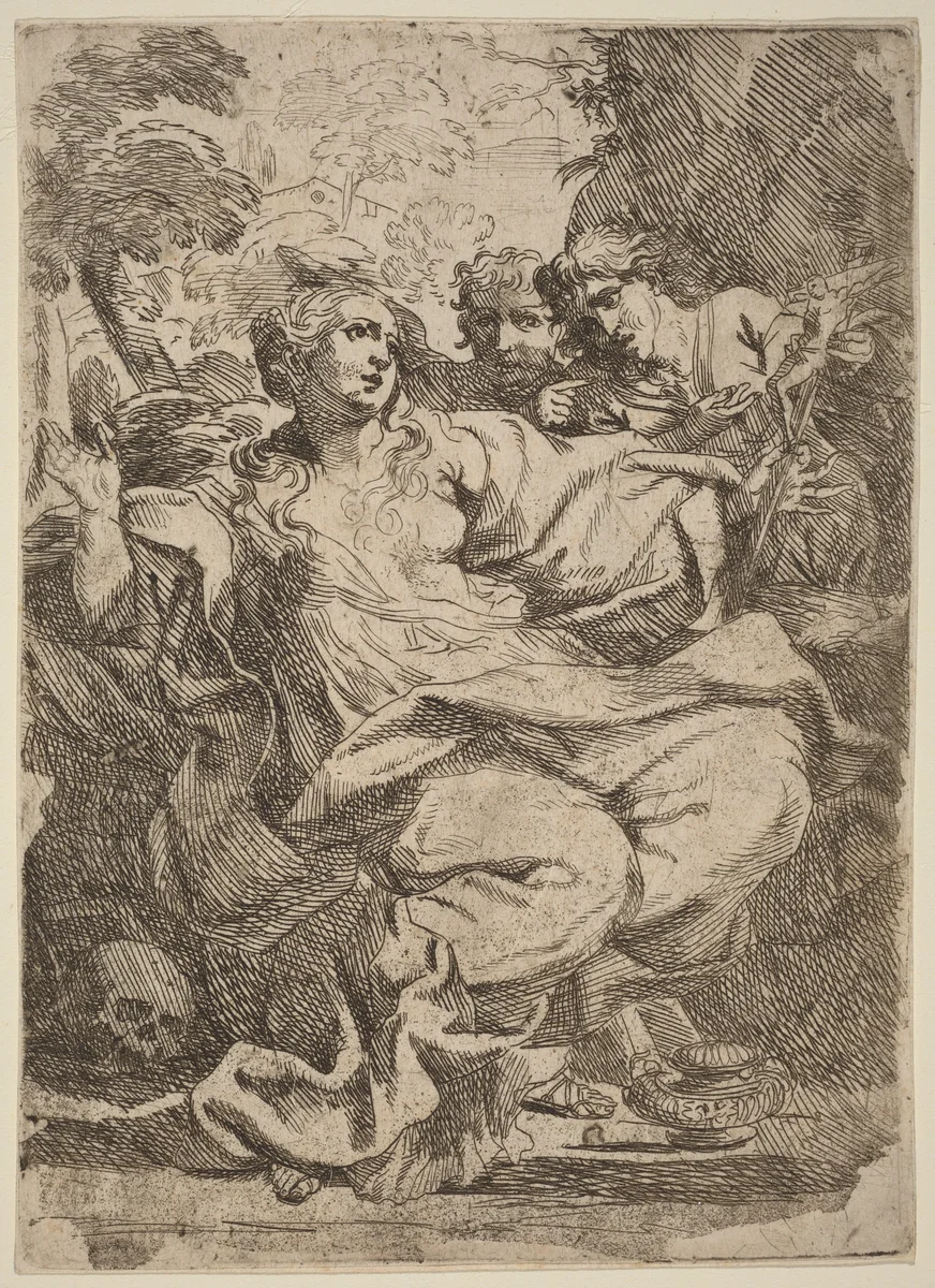 Magdalen by Italian 17th Century, print, 1600-1699