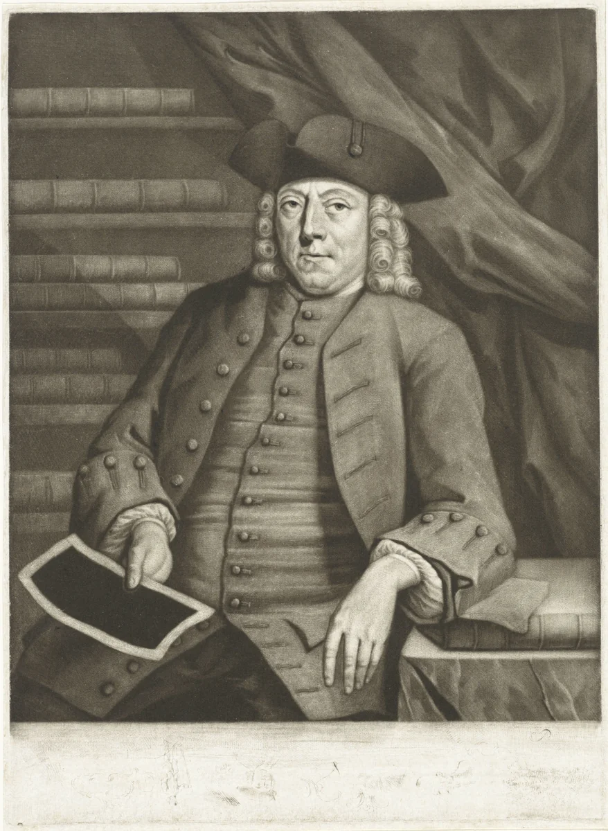 Portret van Hendrik Busserus by Pieter Louw, print, 1743-1772
