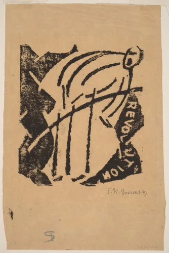 Revolution by Franz Wilhelm Seiwert, print, 1919-1920