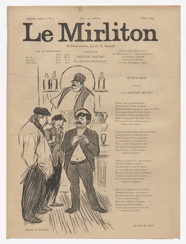 Le Mirliton, no. 9 by Théophile-Alexandre Steinlen, periodical, 1894