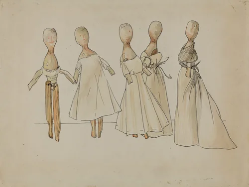 Dolls by Rosalia Lane, index of american design, 1936