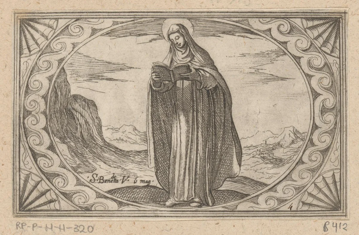 H. Benedetta by Antonio Tempesta, print, 1565-1630