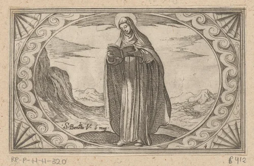 H. Benedetta by Antonio Tempesta, print, 1565-1630