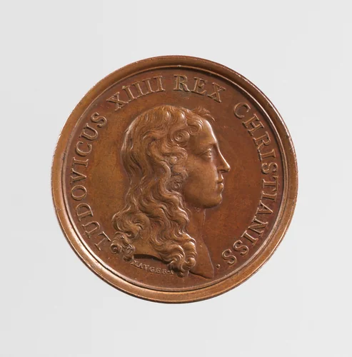 Young Louis XIV: Arras Liberated from Siege by the Spanish Army by Jean Mauger, metalwork, 1649-1707