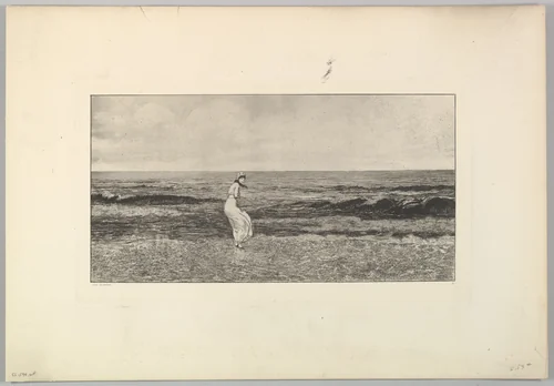 Am Meer, from the series Intermezzi by Max Klinger, print, 1870-1920