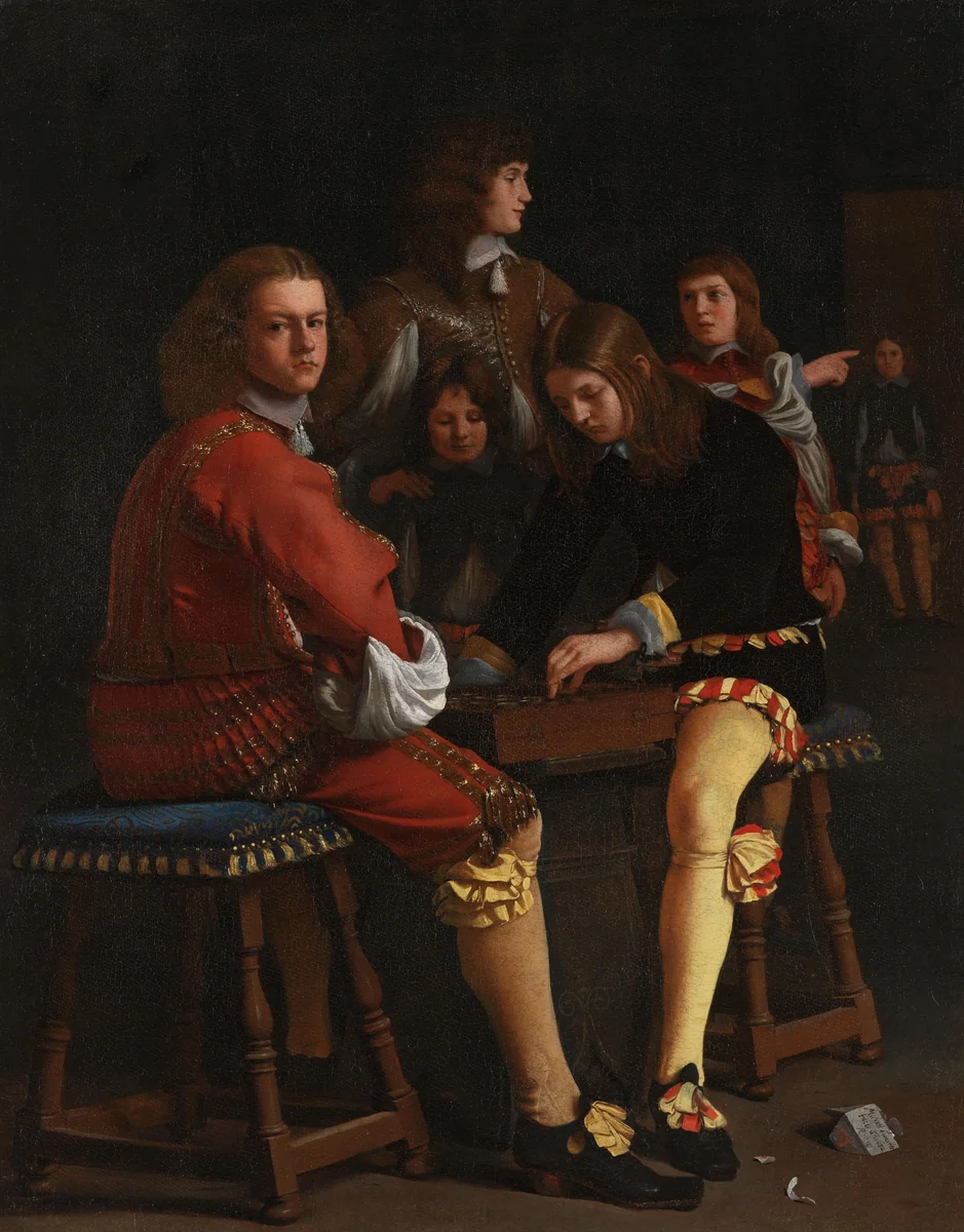The Draughts Players by Michael Sweerts, painting, 1652