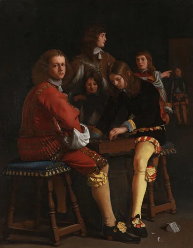 The Draughts Players by Michael Sweerts, painting, 1652