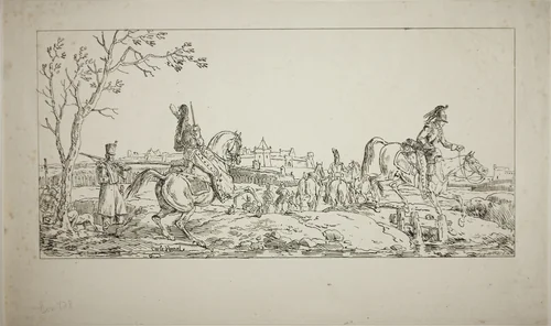 The Siege by Carle Vernet, print, 1817