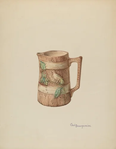 Pitcher by Carl Buergerniss, index of american design, 1940