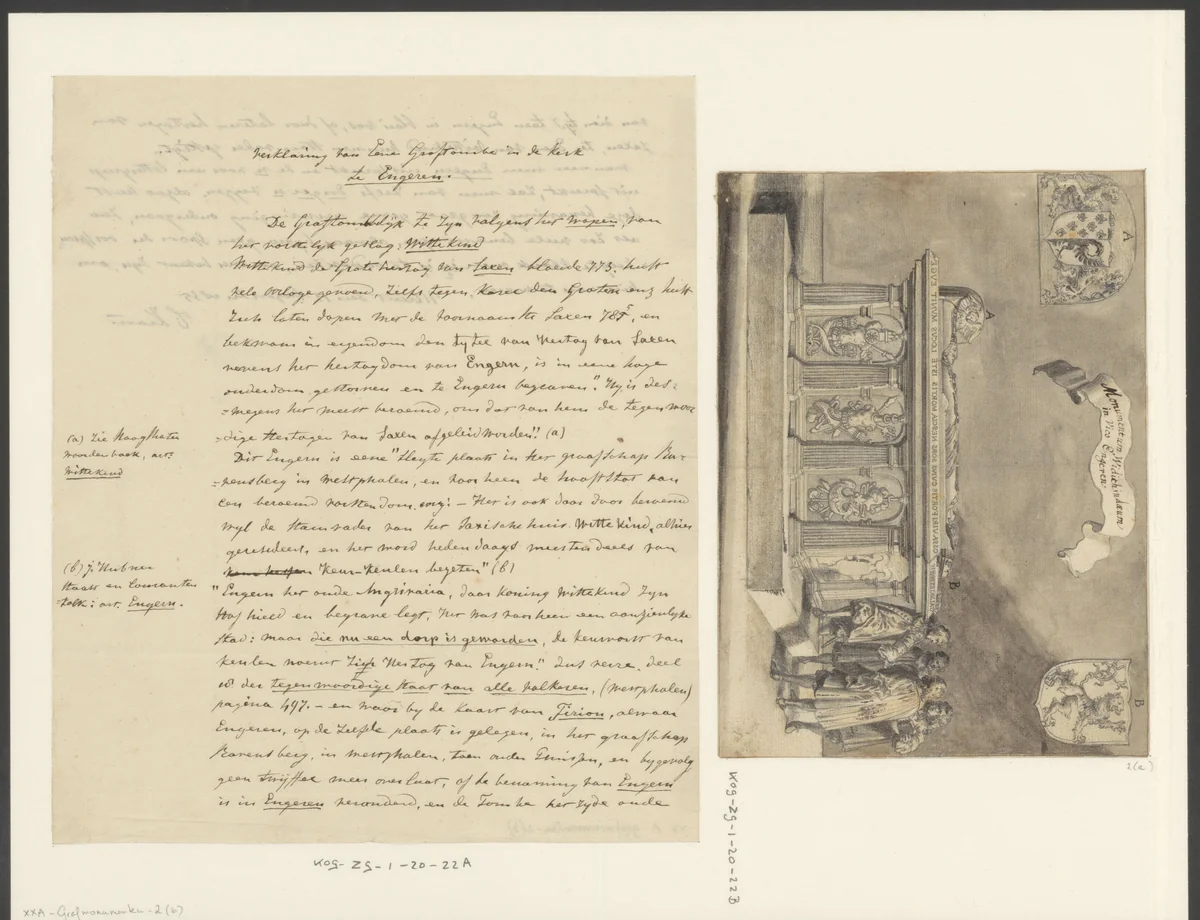 Beschrijving van een graftombe te Engeren by C. Kram, other, 1835