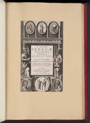 Title Page for L. Annaei Senecae Philosophi Opera Qvae Exstant Omnia a Ivisto Lipsio by Theodor Galle
Sir Peter Paul Rubens, print, 1632