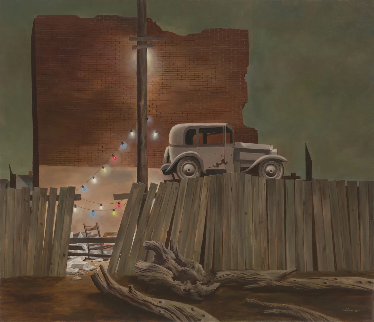 Christmas Eve by John Atherton, painting, 1941