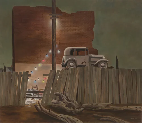 Christmas Eve by John Atherton, painting, 1941