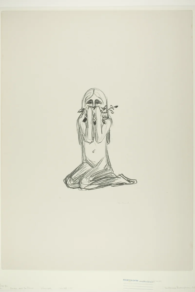 Omega and the Flower by Edvard Munch, print, 1908-1909