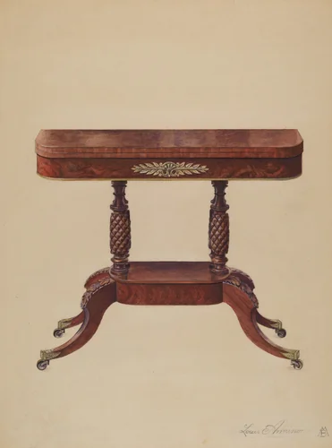 Card Table by Louis Annino, index of american design, 1936