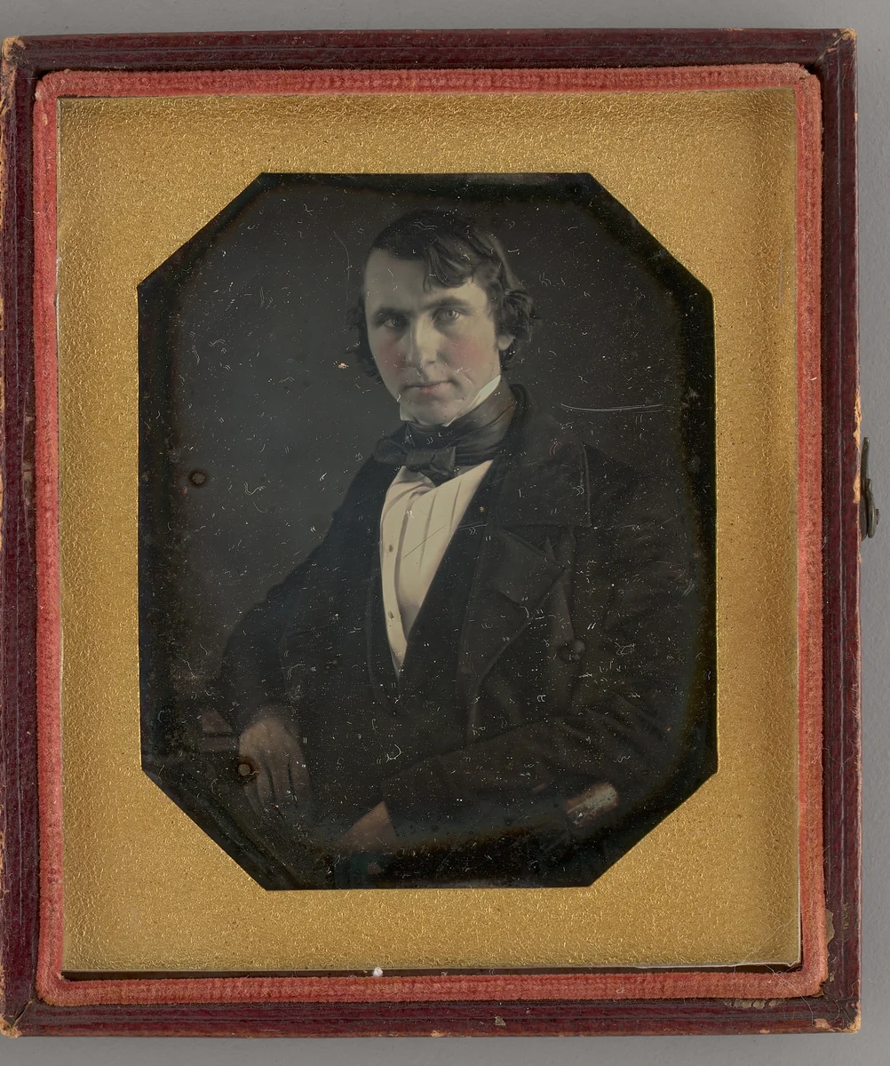 Untitled (Portrait of a Seated Man) by Unknown maker, other, 1845