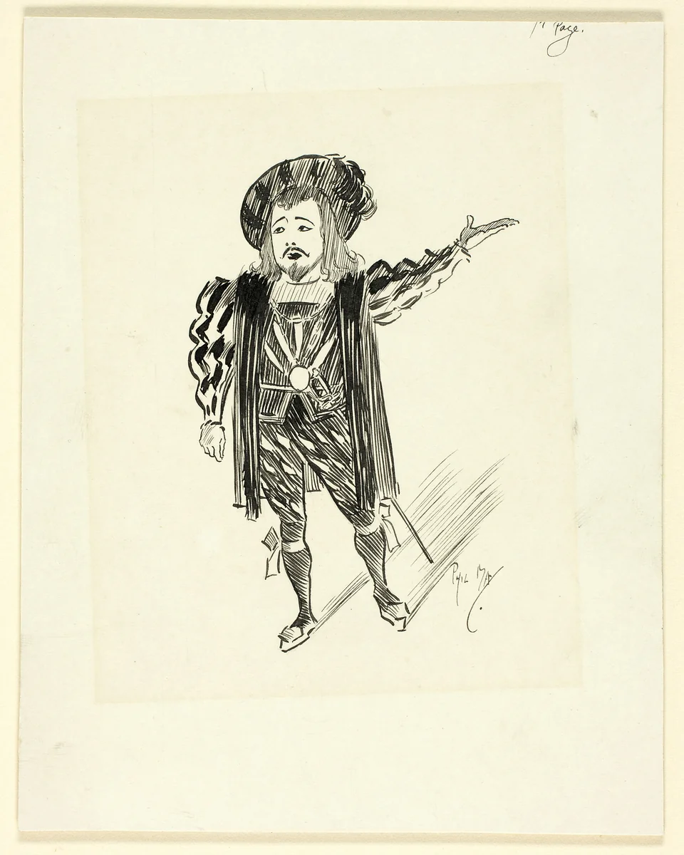 Nobleman by Philipp William May, drawing, 1884-1903