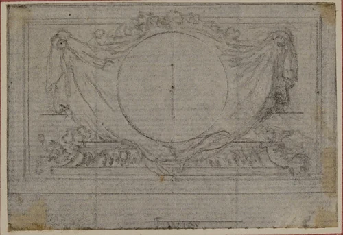 Study for En Tête Vignette in Tacitus "Tibère, ou Les Six Premiers Livres des Annales", Book V by Hubert François Gravelot, drawing, 1758-1773