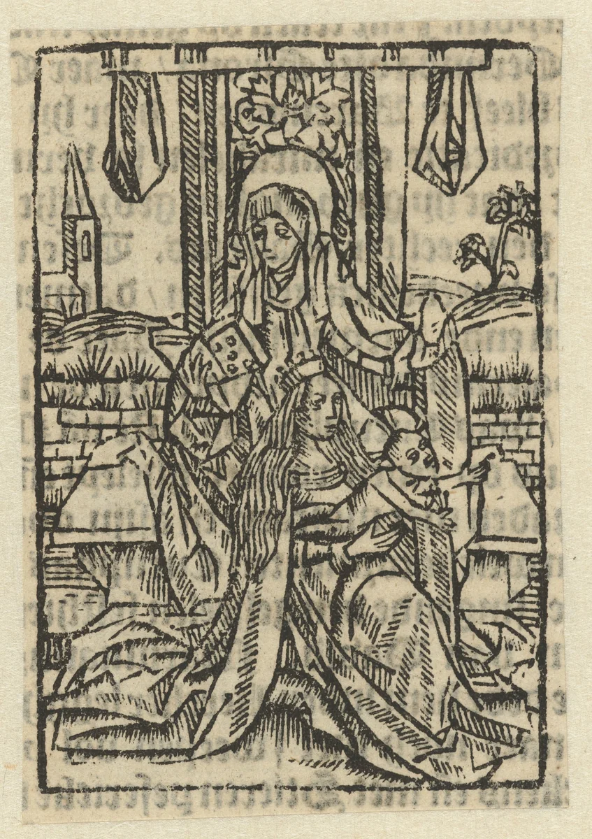 Anna te Drieën by anonymous, print, 1604
