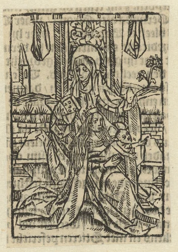 Anna te Drieën by anonymous, print, 1604