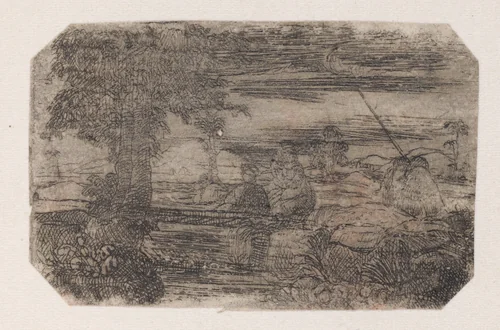 La Sainte Famille au Repos (The Holy Family at Rest) by Rodolphe Bresdin, print, 1839-1885